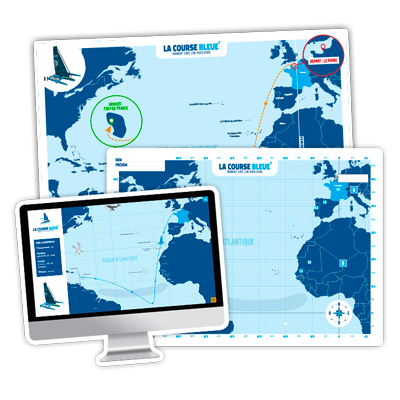 Maps from the educational program of La Course Bleue