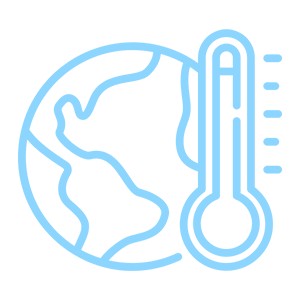 Global warming icon